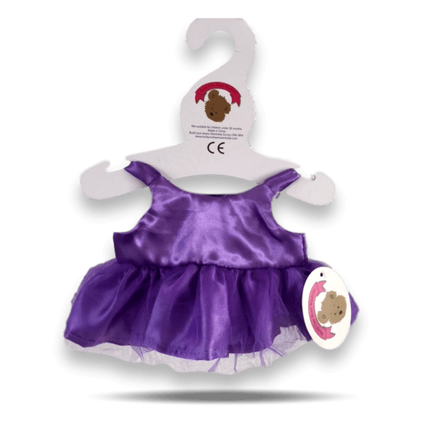 Teddy Bear Clothes - Purple Tutu Monsters Teddy Bear Dress
